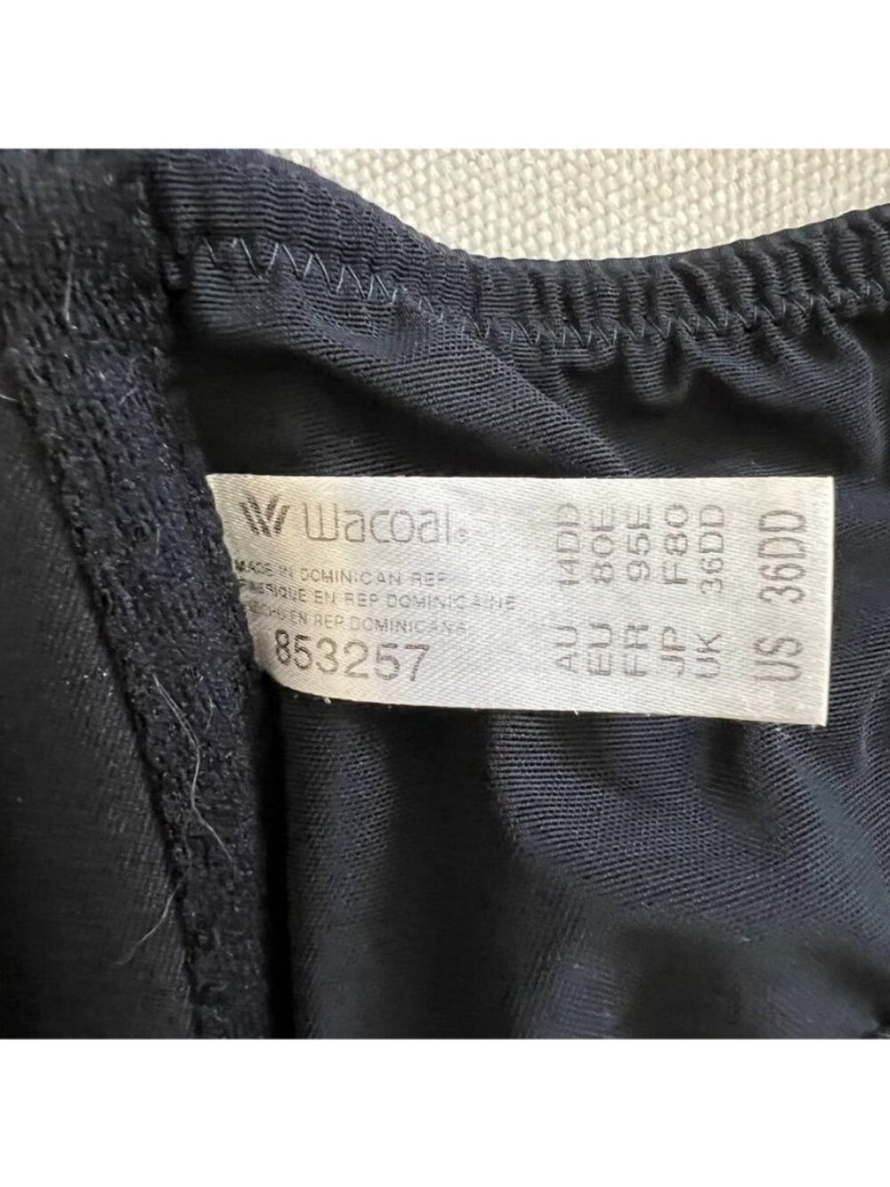 Wacoal Lace Impression Front Close Racerback T-Shirt Bra Sz 36DD EUC Comfortable - Picture 6 of 7